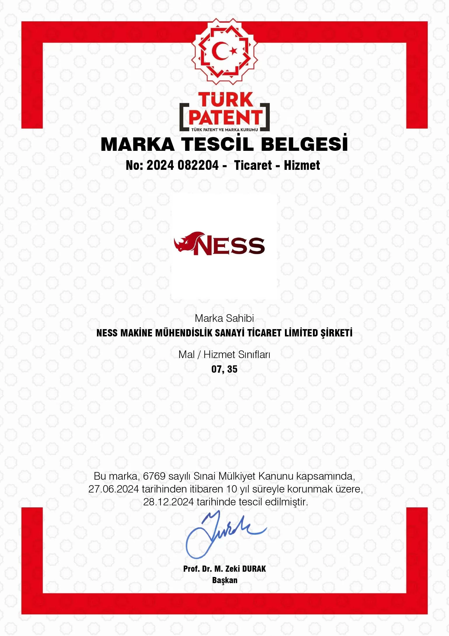 Marka Tescil